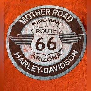 Harley Davidson long-sleeve T-shirt MEN XL Mother Road Kingman Arizona Route 66.
